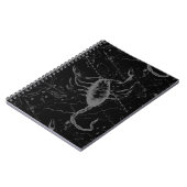 Scorpio Constellation Hevelius 1690 on Black Notitieboek (Linkerzijde)
