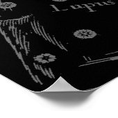 Scorpio Constellation Hevelius 1690 on Black Poster (Hoek)