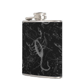 Scorpio Constellation Hevelius 1690 zwart Heupfles (Links)