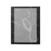 Scorpio Constellation Hevelius 1690  zwart Notitieblok (Linkerzijde)