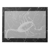 Scorpio Constellation Hevelius 1690  zwart Notitieblok (Voorkant)