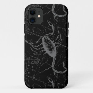 Scorpio Constellation Hevelius circa 1690 op Black Case-Mate iPhone Case