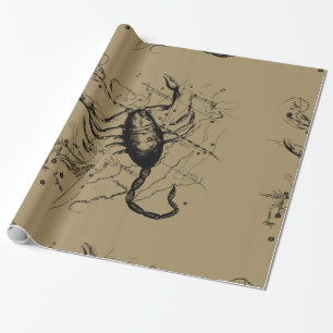 Scorpio Constellation Hevelius circa 1690 Vintage Cadeaupapier
