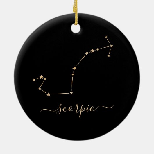 Scorpio Constellation keramisch siergoed Keramisch Ornament (Achterkant)