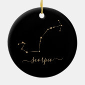 Scorpio Constellation keramisch siergoed Ornament (Achterkant)