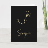 Scorpio Constellation Zodiac Kaart (Voorkant)