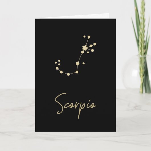 Scorpio Constellation Zodiac Kaart (Voorkant)