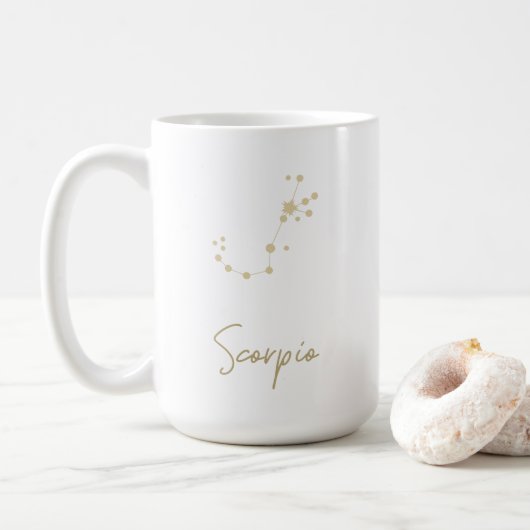Scorpio Constellation Zodiac Koffiemok (Met donut)