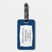 Scorpio de Scorpion-Personaliseren Bagagelabel (Achterkant verticaal)