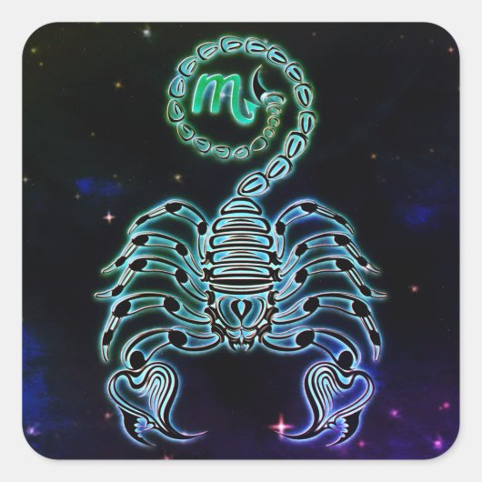 scorpio de scorpion zodiab stickers (Voorkant)