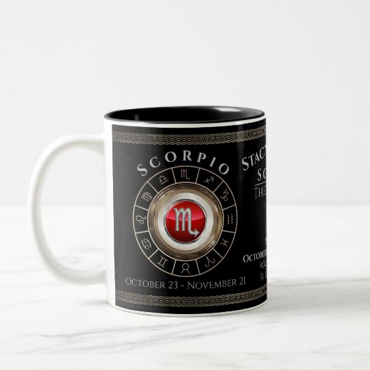 Scorpio - De Scorpion Zodiac Sign Coffee Mok (Links)