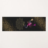 Scorpio de Scorpion - Zodiac Sign Yogamat (Voorkant (horizontaal))