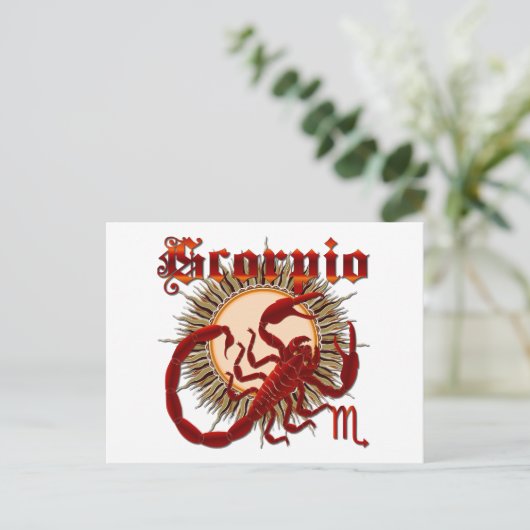 Scorpio-design-1 Briefkaart (Staand voorkant)
