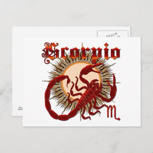 Scorpio-design-1 Briefkaart (Voorkant / Achterkant)