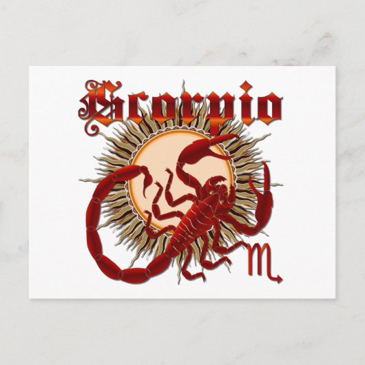 Scorpio-design-1 Briefkaart (Voorkant)