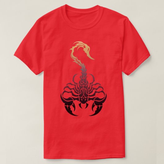 Scorpio dierlijk tribaal schorpioen zodiaal teken t-shirt (Design voorkant)