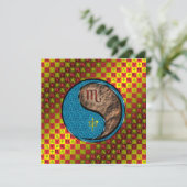 Scorpio & Earth Monkey Kaart (Staand voorkant)