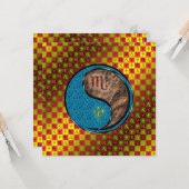 Scorpio & Earth Monkey Kaart (Voorkant / Achterkant in situ)