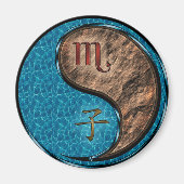 Scorpio & Earth Rat Magneet (Voorkant)