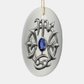 Scorpio en Pisces Medallion 2 Ornament (Rechts)