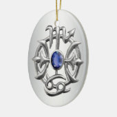 Scorpio en Pisces Medallion 2 Ornament (Links)