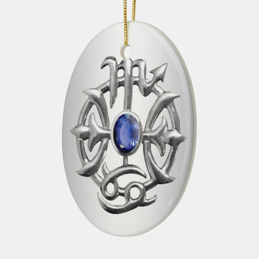 Scorpio en Pisces Medallion 2 Ornament (Links)