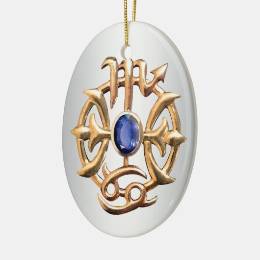 Scorpio en Pisces Medallion Keramisch Ornament (Links)