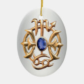 Scorpio en Pisces Medallion Keramisch Ornament (Voorkant)