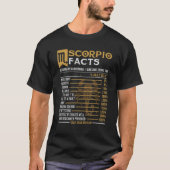 Scorpio Facts Astrology Zodiab Sign Horoscope T-shirt (Voorkant)