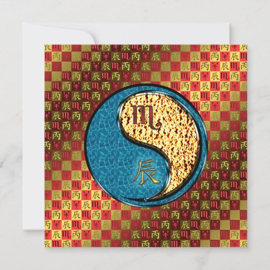 Scorpio & Fire Dragon Kaart (Voorkant)