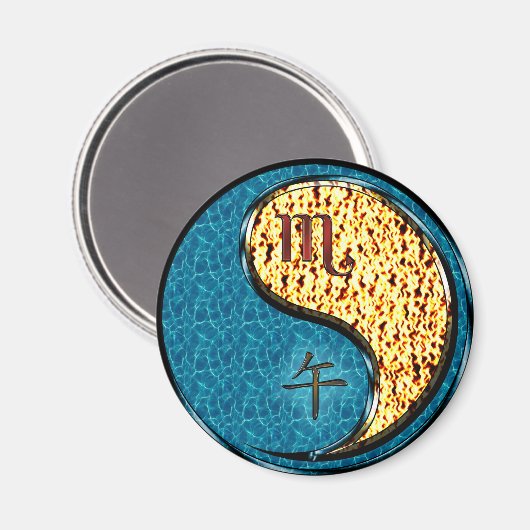 Scorpio & Fire Horse Magneet (Voorkant / Achterkant)