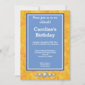 Scorpio First Birthday Gold, ballonnen en foto Kaart (Achterkant)