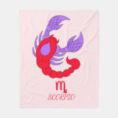 Scorpio Fleece Blanket Deken (Voorkant)