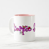 Scorpio Flowers Tweekleurige Koffiemok (Voorkant links)