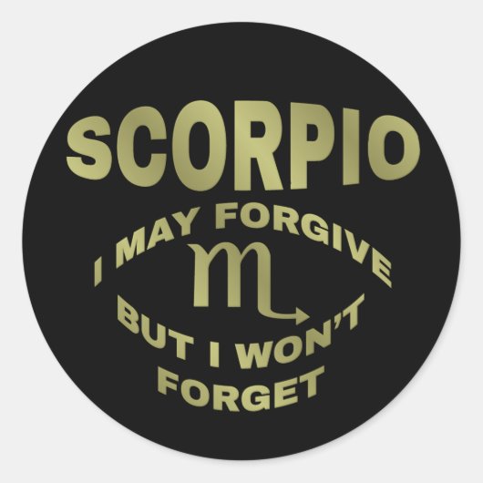 Scorpio Forgive zal Stickers niet vergeten (Voorkant)