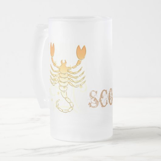 Scorpio Frosted Mok (Voorkant links)