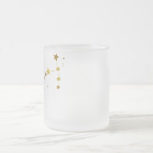 Scorpio Geborsteld Bierglas Matglas Koffiemok (Center)