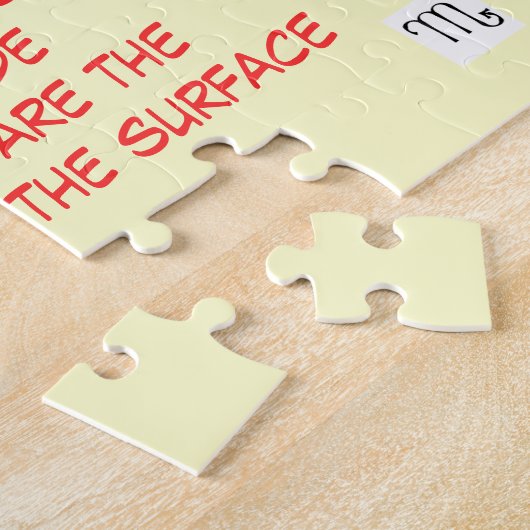 SCORPIO-gedicht puzzel Legpuzzel (Zijkant)