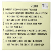 Scorpio-gedicht Tegeltje (Voorkant)