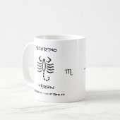Scorpio Gepersonaliseerd Koffiemok (Voorkant links)