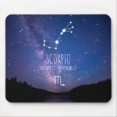 Scorpio | Gepersonaliseerde zodiac-constellatie Muismat (Voorkant)