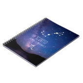 Scorpio | Gepersonaliseerde zodiac-constellatie Notitieboek (Linkerzijde)