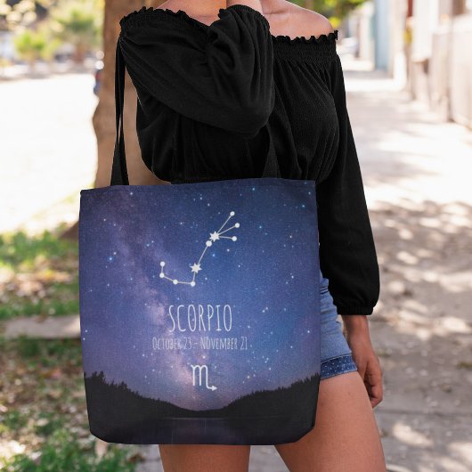 Scorpio | Gepersonaliseerde zodiac-constellatie Tote Bag