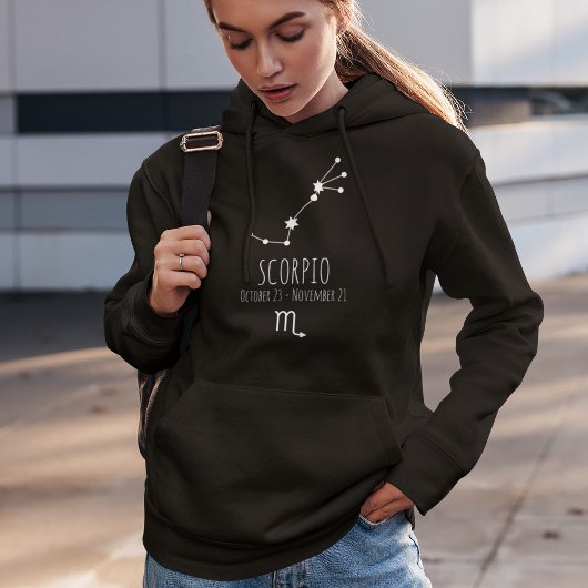 Scorpio | Gepersonaliseerde Zodiac Constellation H Hoodie