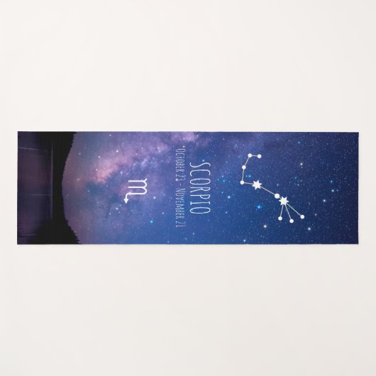 Scorpio | Gepersonaliseerde zodische astrologie Yo Yogamat (Voorkant (horizontaal))