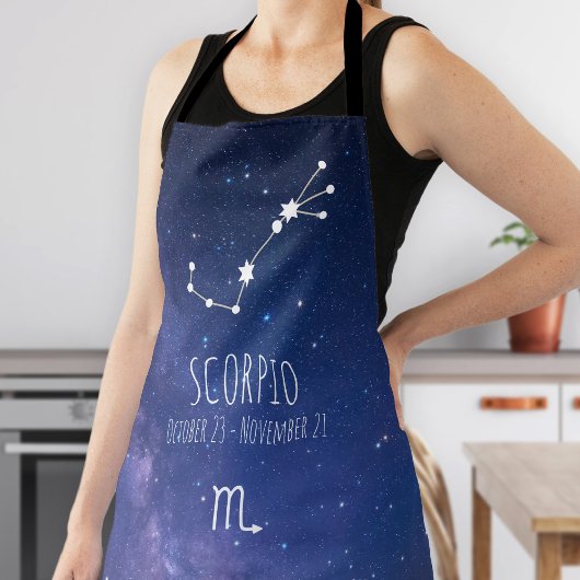 Scorpio | Gepersonaliseerde zodische sterrenapron Schort