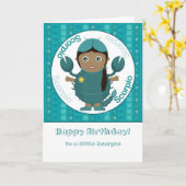 Scorpio Girl - Happy Birthday Kaart (Gele Bloem)