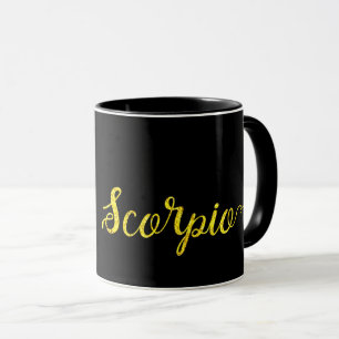 Scorpio Gold Lettering Mok