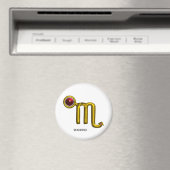 SCORPIO/GOLD ZODIACAL SIGN JEWEL MAGNEET (Insitu (Vaatwasser))