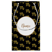 Scorpio Golden Astrology , gepersonaliseerd Klein Cadeauzakje (Achterkant)